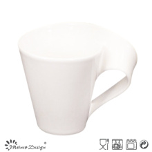 11oz Porzellan Becher mit geformten Griff Design